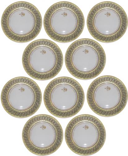 Set of Ten 19th Century Dinner Plates No. 3841