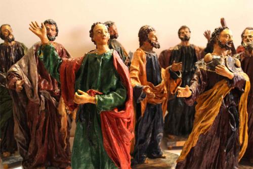 A Grouping of Nine 18th Century Florentine Polychromed Papier-Mâché Apostle Statues No. 3925