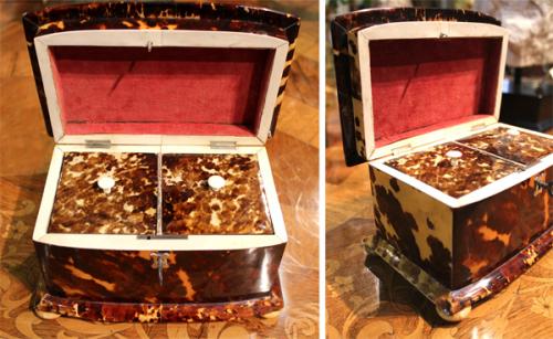 A 19th Century Tortoiseshell Tea Caddy No. 3943