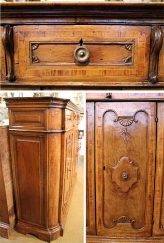 An 18th Century Baroque Tuscan Walnut Credenza No. 4020