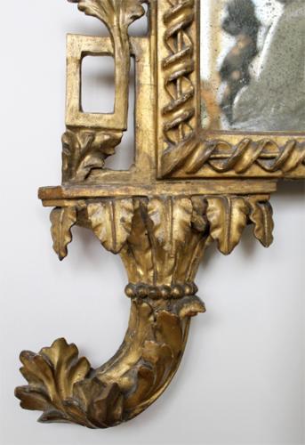 An 18th Century Luccan Giltwood Transitional Louis XV-Louis XVI Mirror No. 3634