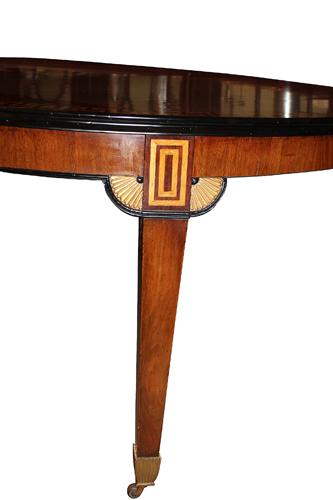 A 19th Century Italian Walnut and Parquetry Expanding Dining Table No. 2945