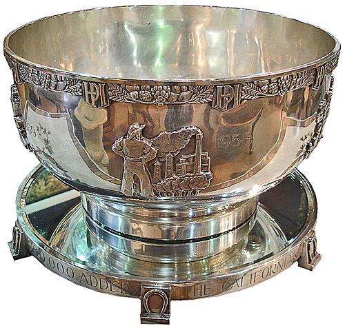 The Magnificent 1958 “$100,000 Californian Stakes” Hollywood Park Horse Racing Trophy No. 3002