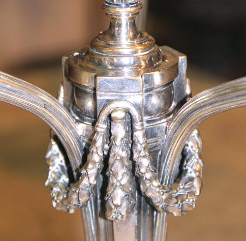 A Pair of 19th Century Silver-Plated Candlesticks No. 4171