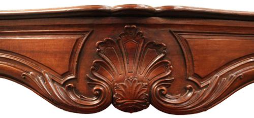 An 18th Century Italian Walnut Fireplace Mantel No. 4202