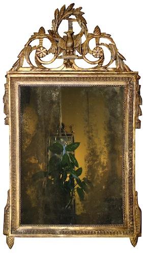 A Late Louis XVI Giltwood Mirror No. 4181