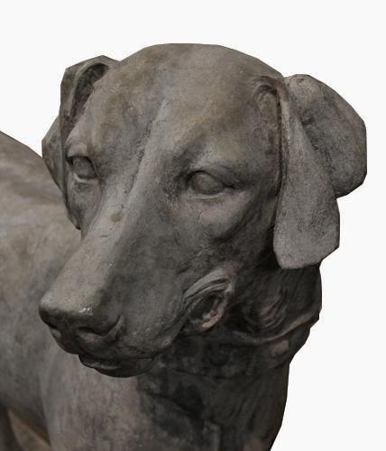 A Rare and Unusually Large 19th Century English Statue of a Champion English Short Haired Pointer No. 4278