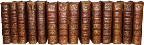 A Set of Fourteen 18th Century Leather Bound Books No. 4281