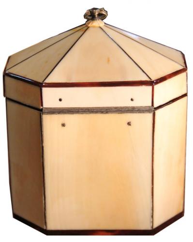 A Late 18th Century Octagonal Bone Tea Caddy No. 4225