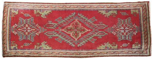 A 19th Century Turkish Oushak Wool Rug No. 4335