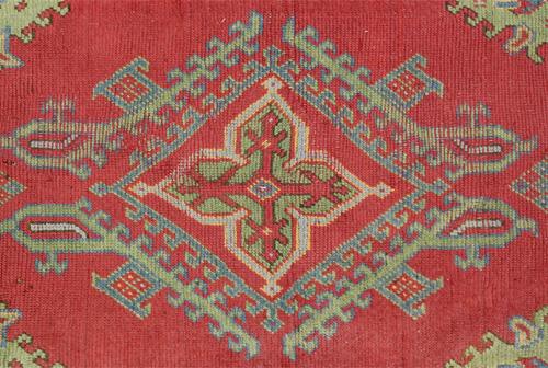 A 19th Century Turkish Oushak Wool Rug No. 4335