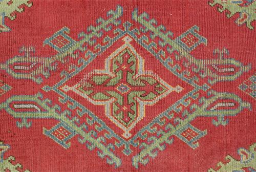 A 19th Century Turkish Oushak Wool Rug No. 4335