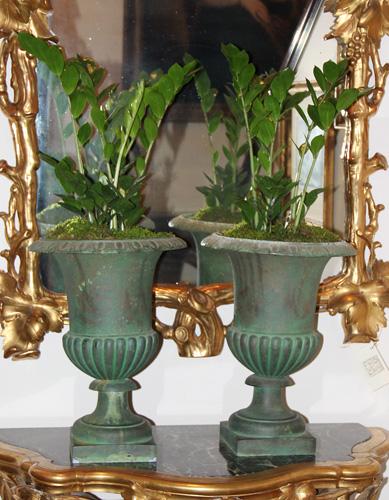 A Pair of Verdegris Urns No. 2728