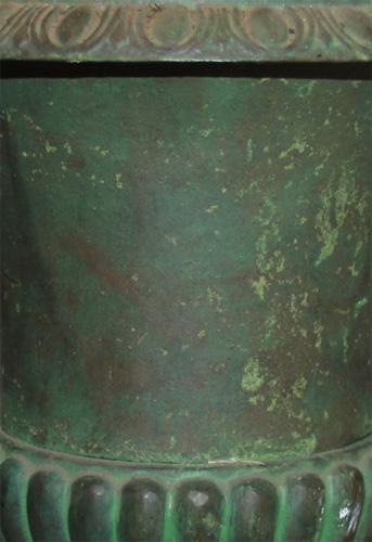 A Pair of Verdegris Urns No. 2728