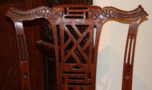 A Set of Four 18th century Mahogany Chippendale Chairs No. 1955