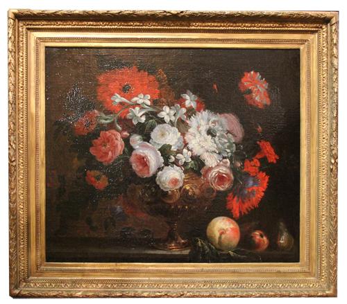 An 18th Century Dutch Oil on Canvas Floral Still Life No. 4404