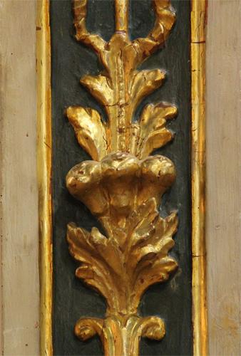 A Pair of 18th Century Parcel-Gilt Polychrome Italian Wall Appliqués No. 4428