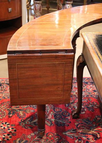 A 19th Century English Regency Semi-Circular Mahogany Hunt and Wine Display Table No. 4407