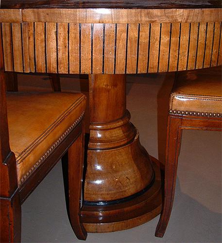 A 19th Century Biedermeier Walnut and Ebony Dining Table No. 2531