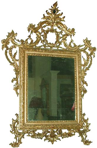 A Regal 18th Century Venetian Rococo Carved Gilt Mirror No. 2547