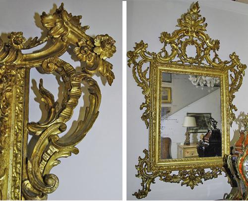 A Regal 18th Century Venetian Rococo Carved Gilt Mirror No. 2547