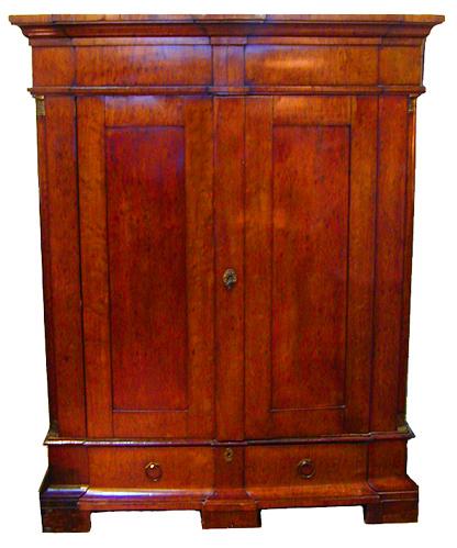 A 19th Century French Empire Plum Mahogany Armoire No. 938