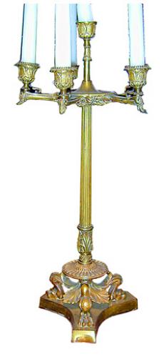 A 19th Century French Empire Six-Light Candelabra No. 397