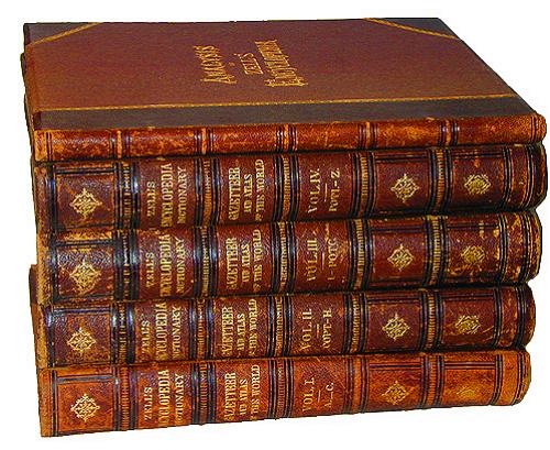 A Complete 19th Century Leather Bound Set of Zell’s Encyclopedia No. 2256