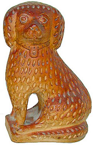 A 19th Century Terra Cotta Dog No. 2100