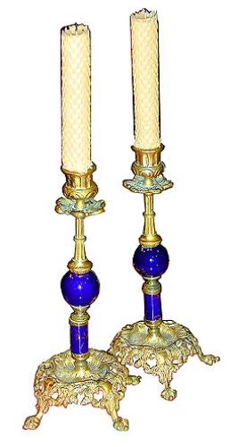A Pair of 19th Century French Candlesticks No. 2076