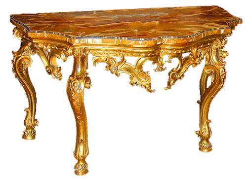 A Rare 18th Century Italian Giltwood Console No. 1705