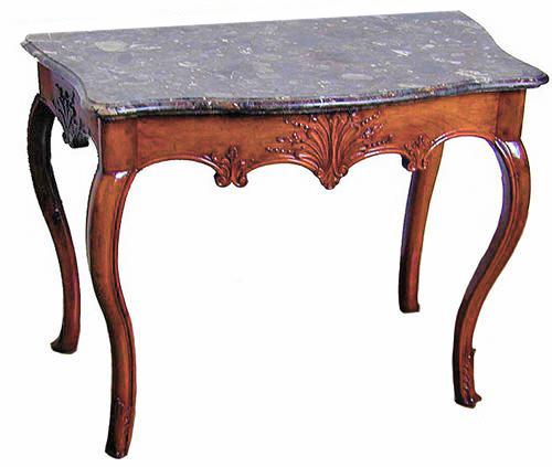 A Fine 18th Century French Régence Walnut and Marble Console No. 1431