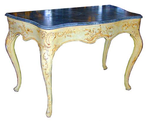 A Fine 19th Century Italian Louis XV Style Polychrome Console No. 1213