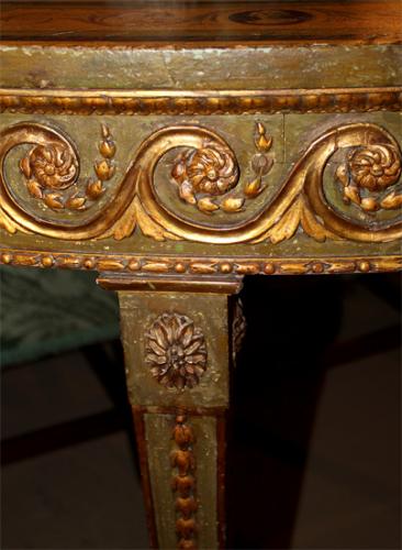 An Exquisite 18th Century Continental Demilune Console No. 365