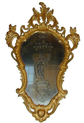 An 18th Century Venetian Giltwood Mirror No. 1921
