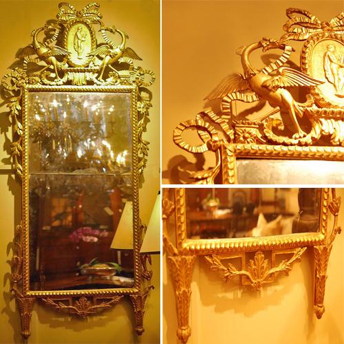 An Elegant 18th Century Luccan Giltwood Pier Glass Mirror No. 595