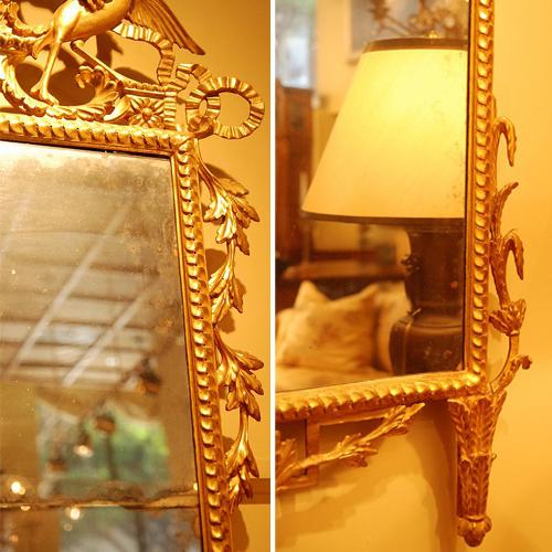 An Elegant 18th Century Luccan Giltwood Pier Glass Mirror No. 595