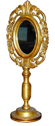A Diminutive Giltwood Standing Mirror No. 585