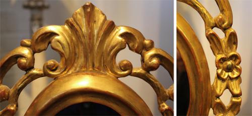 A Diminutive Giltwood Standing Mirror No. 585