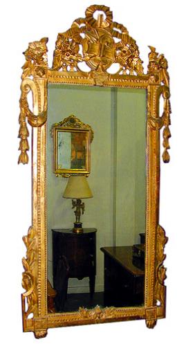 An 18th Century French Louis XVI Giltwood Mirror No. 280