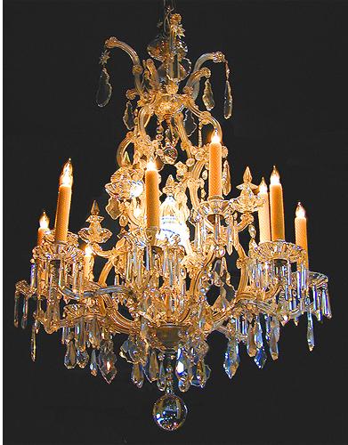 A 19th Century Italian Cut Crystal Chandelier No. 1691