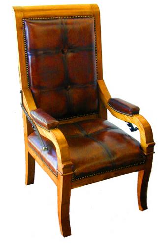 A Handsome 19th Century French Louis-Philippe Pear Wood Recliner No. 1639