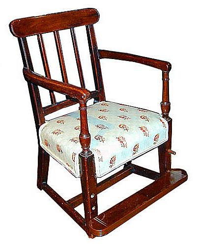 An 18th Century English George III Sheraton Mahogany Child’s Armchair No. 580