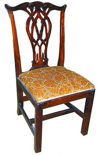 An 18th Century English Mahogany Chippendale Side Chair No. 411