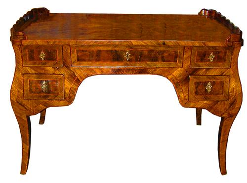 A Rare Milanese 18th Century Burled Walnut Writing Desk No. 2081