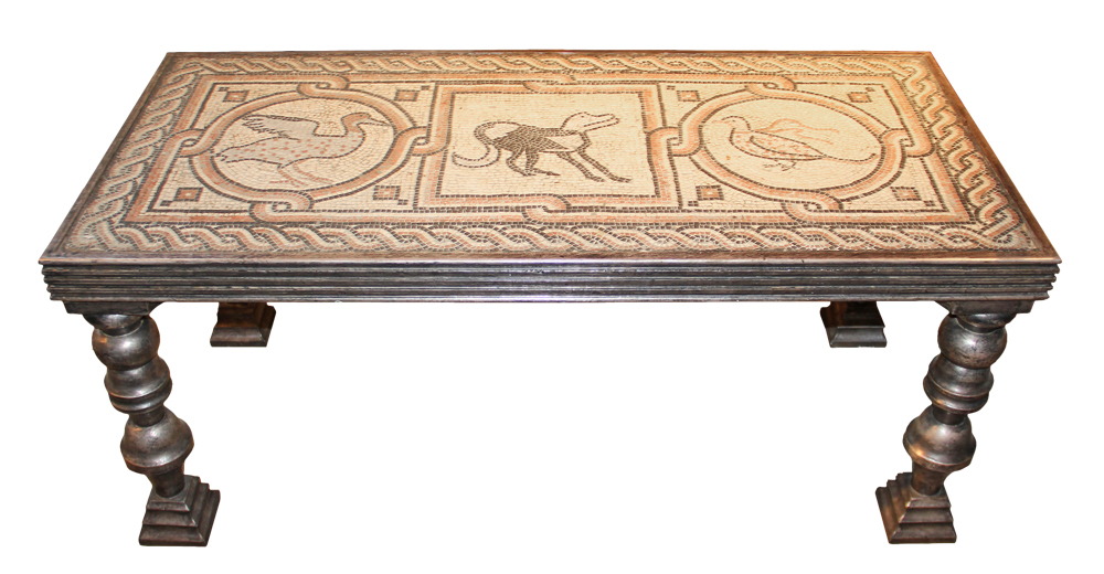 A 19th Century Italian Mosaic Panel Now A Coffee Table No. 1063