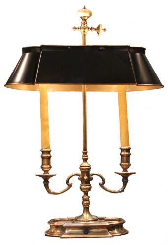 A Fine 19th Century Brass Bouillotte Lamp No. 908
