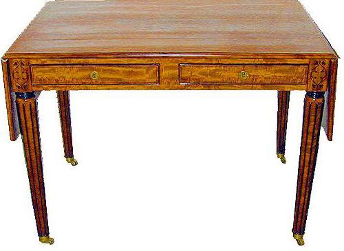 An Exquisite 19th Century Regency Satinwood Writing Desk No. 2141