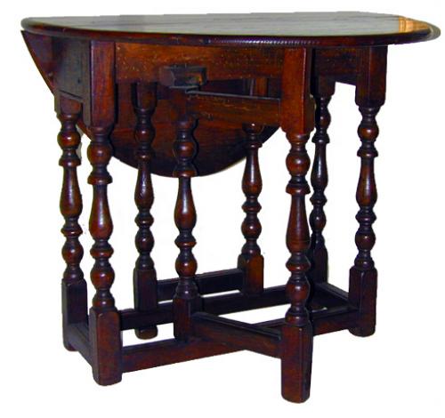 A Diminutive 18th Century English Oak Gate-Leg Table No. 1536
