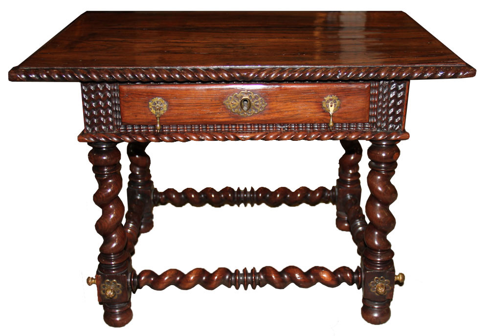 A 17th Century Portuguese Diminutive Rosewood Side Table No. 1408